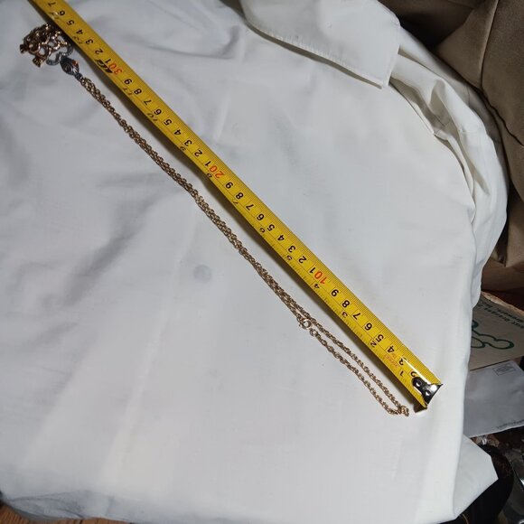 Vintage 1970s Turtle Chain Necklace 24" GROOVY GOLDTONE HIPPY Jointed - Picture 7 of 7